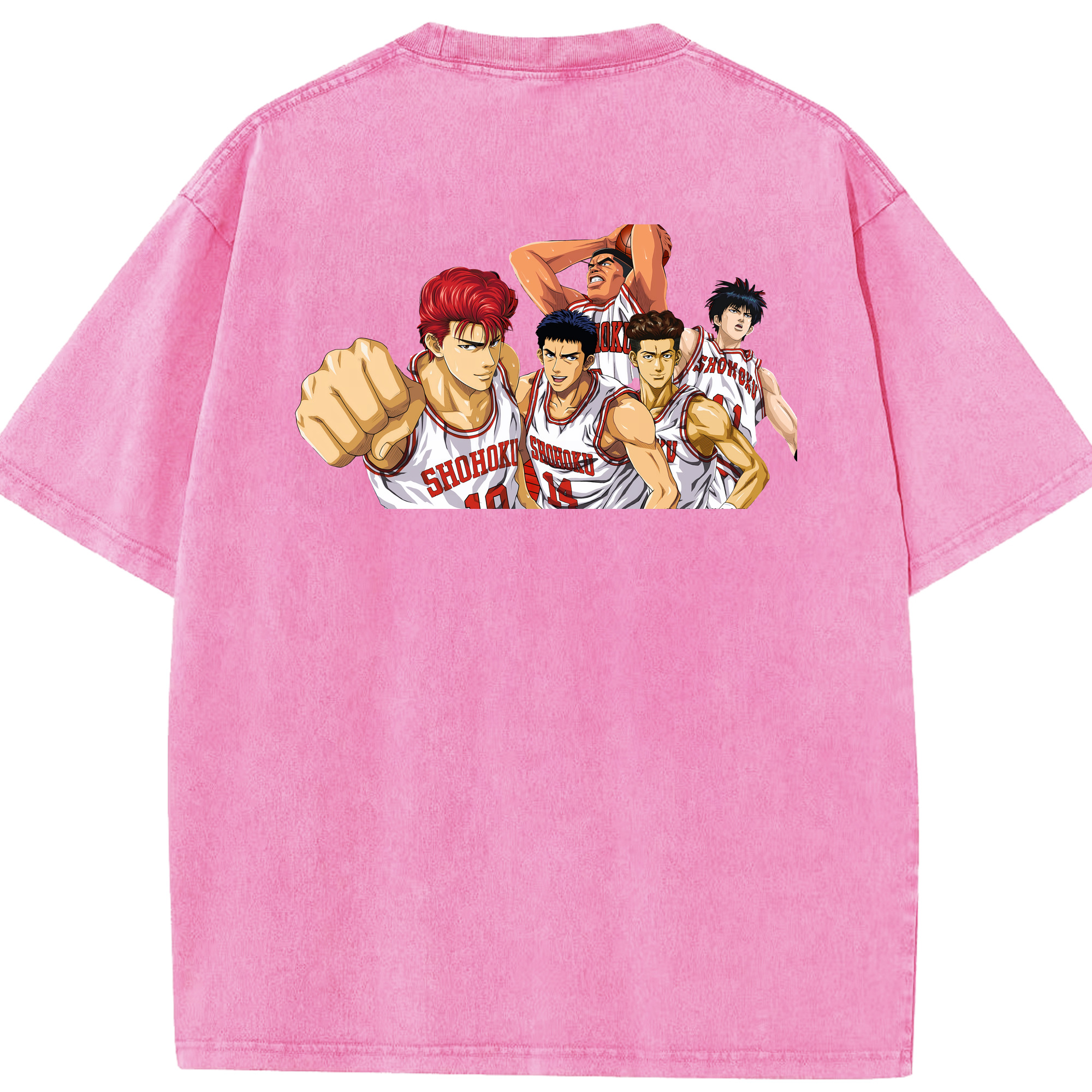 （画像用） SLAM DUNK／スラムダンク 綿100% ヴィンテージ風 半袖Tシャツ（背面プリント）